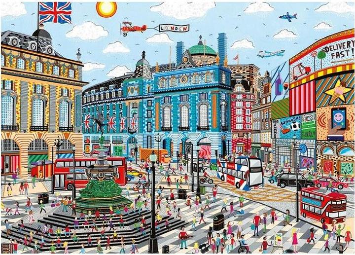 Actual product image Jumbo 11354 - Contemporary Piccadilly Circus, jigsaw puzzle, 1000 pieces (1000 pieces)