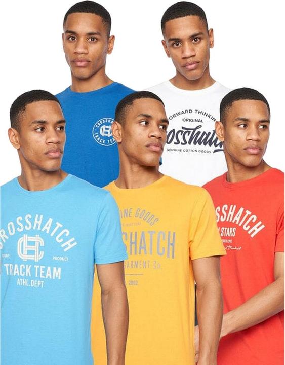 Produktbild Crosshatch Weymouth TShirt (5erPack) (M)
