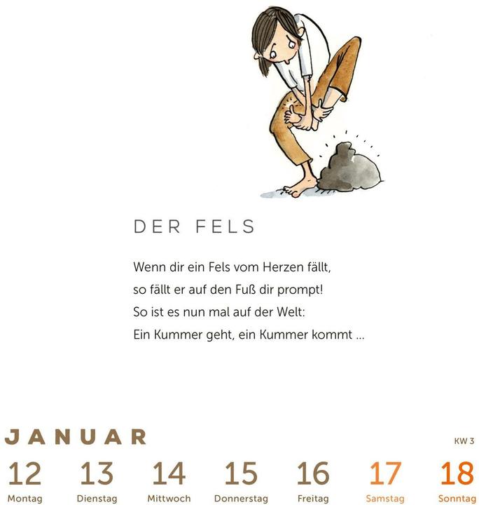 Immagine prodotto Heinz Erhardt – Literarischer Wochenkalender 2026 (Copertina rigida, Tedesco)