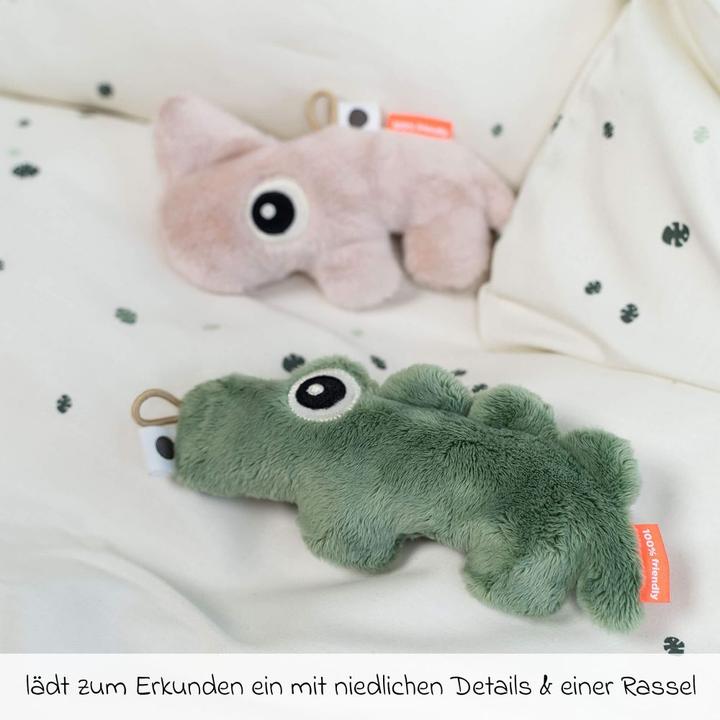 Actual product image Done by Deer Rasseln & Greiflinge Mini-Spieltier / Rassel - Croco - Grün