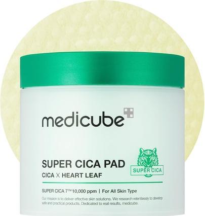 Medicube Super Cica Pad Cica X Heart Leaf Vegan Certified 70 Pads (Reinigungstücher, 70 ml)