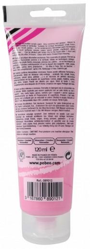 Actual product image Pebeo Decocrème Matt acrylic paint (Indian pink, 120 ml)