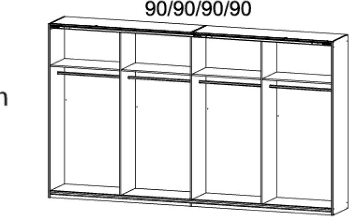 Produktbild Rauch Syncrono (360 x 62 x 230 cm)