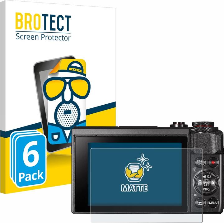BROTECT Anti-glare film Screen protector Matt screen protector film (Screen protector, PowerShot G7 X Mark II)