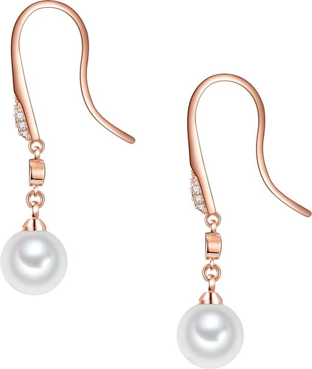 Produktbild Lulu & Jane Damen Messing Glas Muschelkernperle roségold - 29623 (Messing)