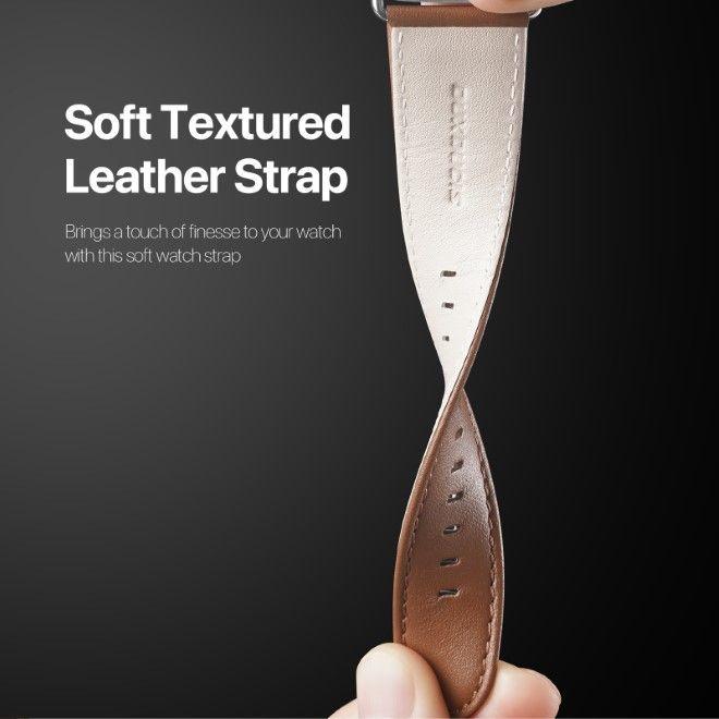 Actual product image Dux Ducis YS Series Genuine Leather Bracelet (42 mm, 44 mm, 45 mm, 49 mm, Genuine leather)