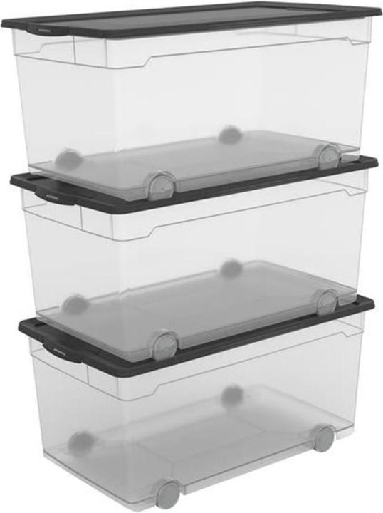 Actual product image Rotho Storage box 3 pieces (71.5 x 40 x 33.5 cm, 171 l)