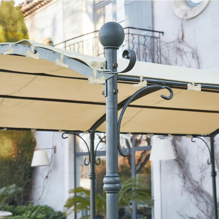 Image du produit Loberon Pergola Yarl noir/beige (3.60 m)