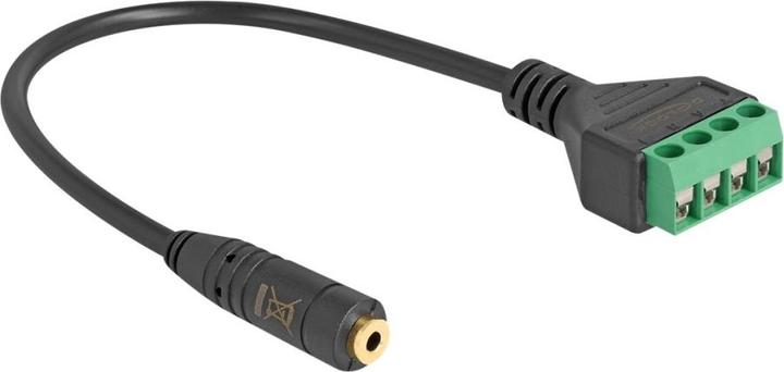 Image du produit Delock Câble jack 2,5 mm 4 broches vers adaptateur bornier 20 cm (0.20 m)