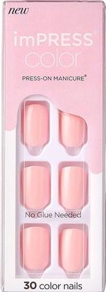 Image du produit KISS Self-adhesive nails imPRESS Color Pick Me Pink 30 pcs (L) (Pink)