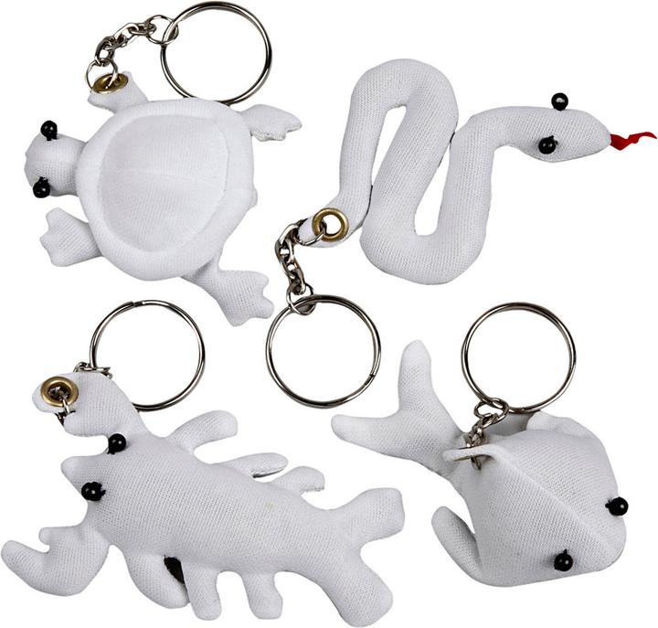 Actual product image Creativ Company Dieren Sleutelhangers van Textiel, 4st.