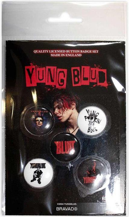 Yungblud Logo Abzeichen 5erPack Kunststoff Metall