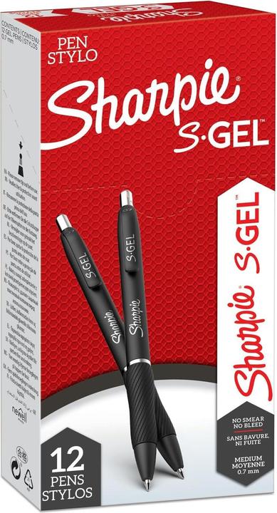 Produktbild Sharpie Gelschreiber (Black, 12 x)