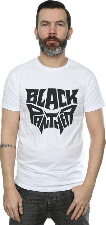 Immagine prodotto Maglietta Black Panther Uomo con emblema con parola (3XL)
