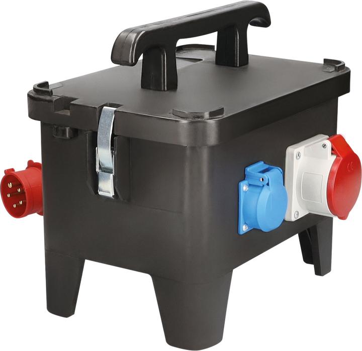 Produktbild As - Schwabe Mobiler Vollgummi Baustromverteiler (4 x, CEE, CEE 7/3)
