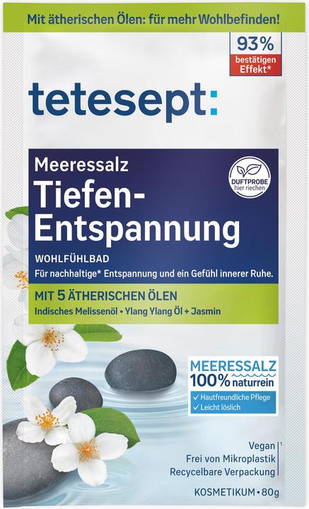 Image du produit Tetesept Sel de bain Détente profonde Sachet (80 ml, Sel de bain)