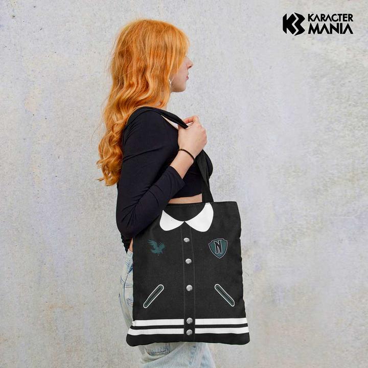 Image du produit Karactermania MERCREDI - Oxford Varsity - Tote Bag Premium '33x40x1cm