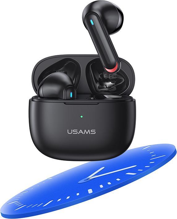 Actual product image Usams Słuchawki Bluetooth 5.2 TWS NX10 Series Dual mic bezprzewodowe biały/white BHUNX02 (ANC, 5 h, Wireless)