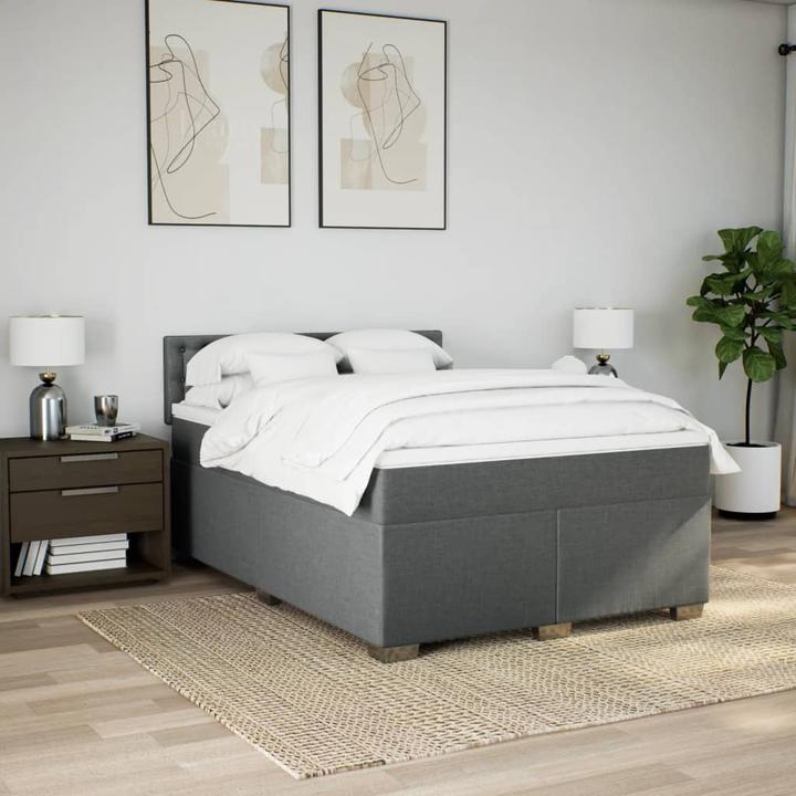 Immagine prodotto VidaXL Bo x letto a molle con materasso 140 x 200 cm in tessuto (140 x 200 cm, 140 x 200 cm)