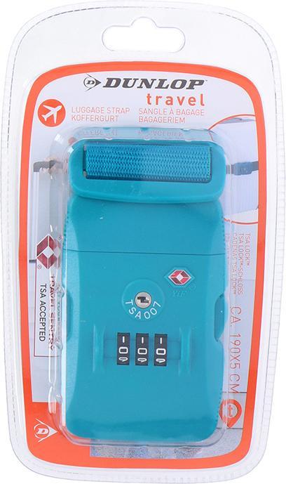 Actual product image Dunlop Belt for securing a luggage case with TSA code (blue) (Locks & Trailers)