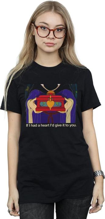 Actual product image Disney Womens/Ladies Sleeping Beauty If I Had A Heart Cotton Boyfriend T-Shirt (5XL)