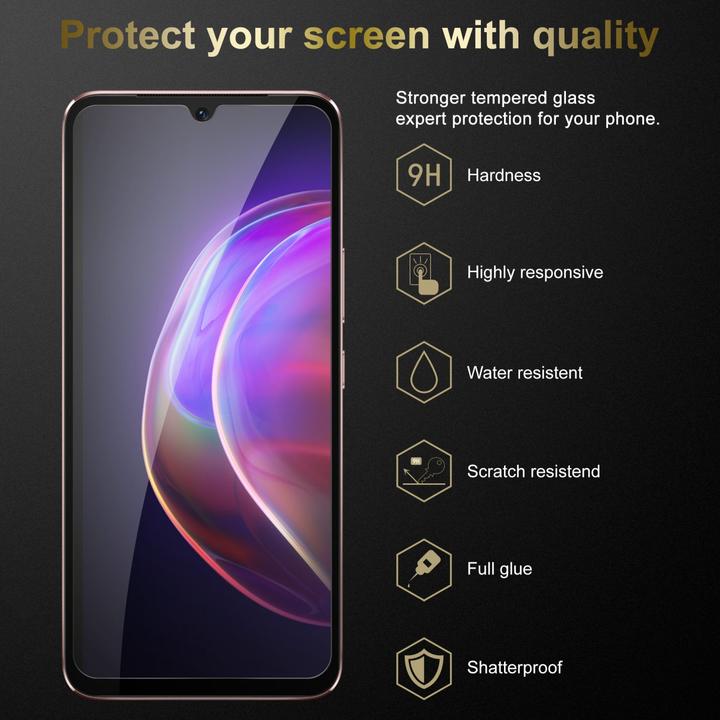 Produktbild Cadorabo Vollbild Displayschutzglas (1 Stück, vivo V21 5G, Vivo V21)