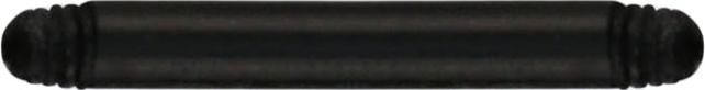 Star Piercing Barbell-Stab schwarz (ohne Messing, Bioflex)