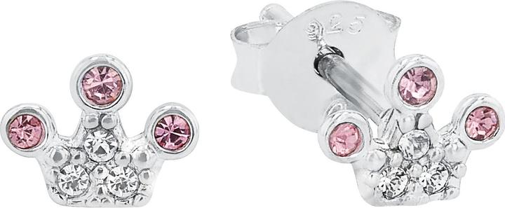 Actual product image Prinzessin Lillifee Ear jewellery for girls, 925 sterling silver, glass | crown (925 silver)