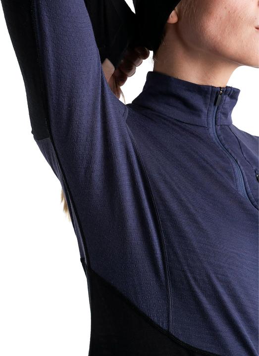 Actual product image Icebreaker Women Merino 200 Realfleece Descender LS Half Zip (L)