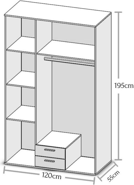Immagine prodotto Pol-Power Karl (120 x 55 x 195 cm)