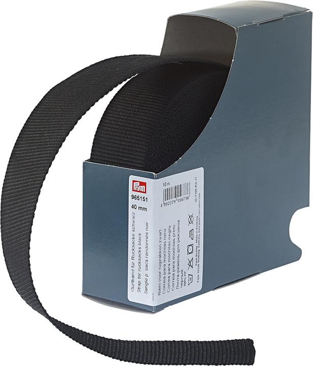 Image du produit Prym Sangle pour sac à dos, noir 40 mm, cassette 10 m