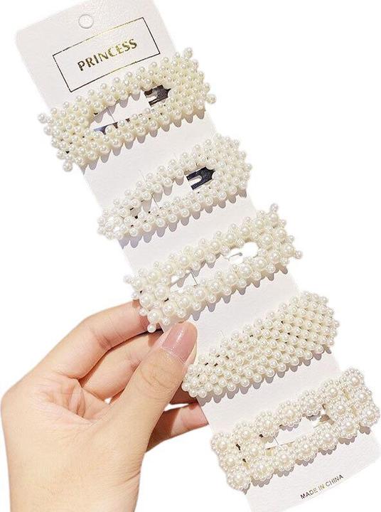 Immagine prodotto JTI Fermagli per capelli con perle - Set - 5 pezzi