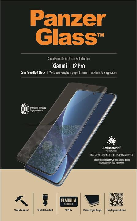 Actual product image PanzerGlass Case Friendly (1 Piece, Xiaomi 12 Pro, Xiaomi 12S Pro, Xiaomi 13 Pro)