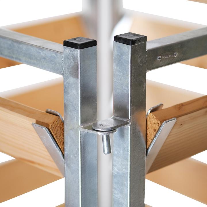 Immagine prodotto Bellissa Compostiera legno/metallo 100x100x100 cm zincata a caldo
