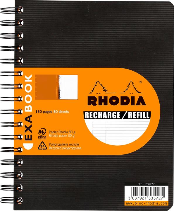 Actual product image Rhodia Exabook (A5+, Lined, Soft cover)