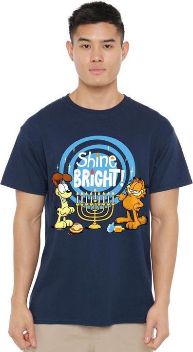 Immagine prodotto Garfield Shine Bright For Hanukkah Maglietta Odie Uomo (3XL)