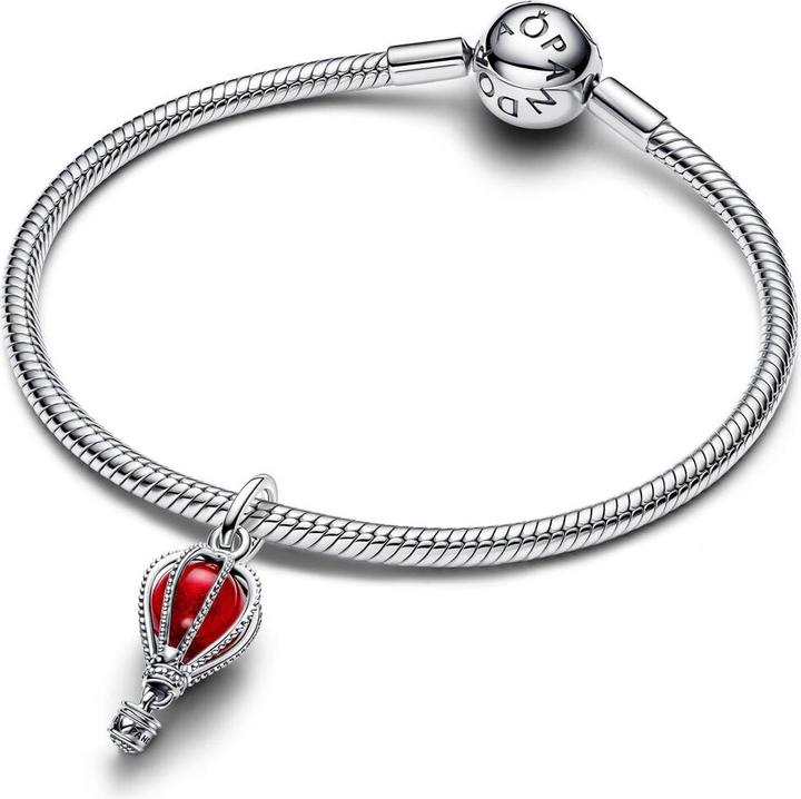 Actual product image Pandora Hot Air Balloon Murano Glass Dangle Charm (Sterling silver 925)