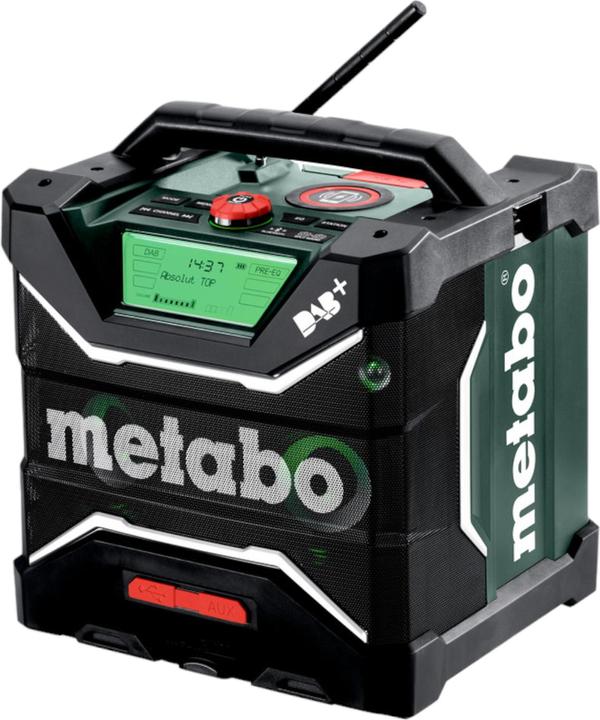 Productafbeelding Metabo Draadloze bouwplaatsradio RC12-18 32W DAB+ zonder batterij met oplaadfunctie (DAB+, FM, Bluetooth)