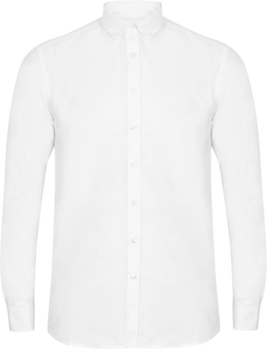 Henbury Modern Langarm Oxford Hemd
