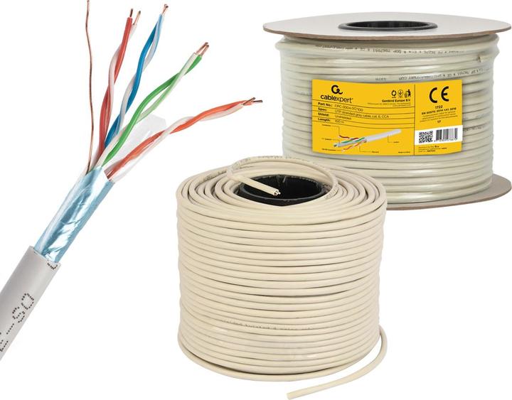 Actual product image Gembird FPC-5004E-SO/100C Network cable F/UTP (FTP) (F/UTP, CAT5e, 100 m)