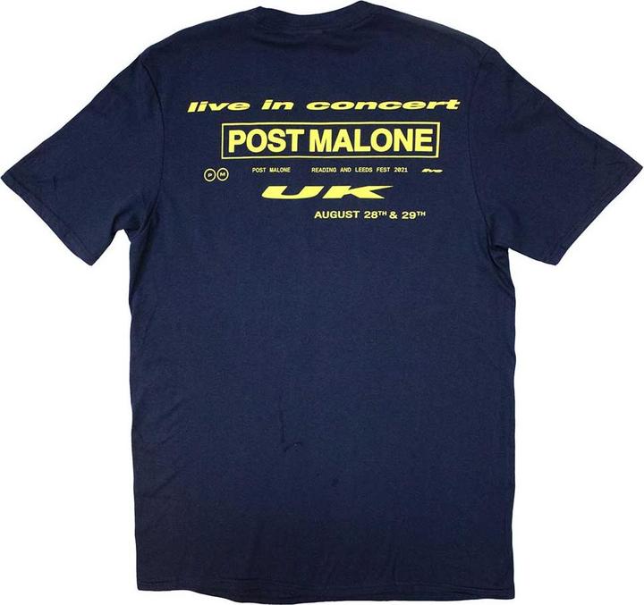 Immagine prodotto Post Malone Live In Concert Maglietta Stampa posteriore Adulto Unisex (S)