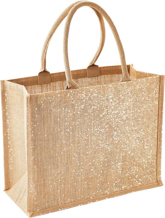 Westford Mill Metall Schimmer Jute Schopper Tasche (2 Stückpackung)