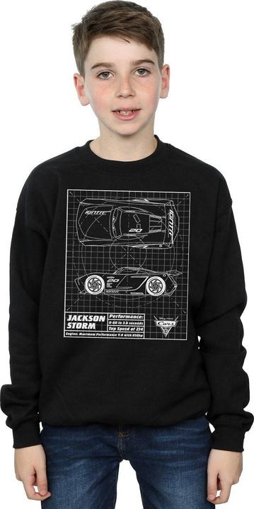 Produktbild Disney Cars Jackson Storm Blueprint Sweatshirt Jungen (140, 146)