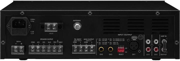 Immagine prodotto Monacor Amplificatore mixer mono classe D ELA 120 W, MP3, USB/SD, FM, DAB+, BT (Amplificatore a tubi)