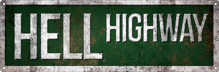 Immagine prodotto Grindstore Cartello di latta Hell Highway