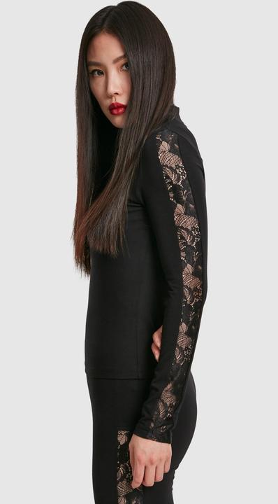 Actual product image Urban Classics Ladies Lace Striped LS (M)