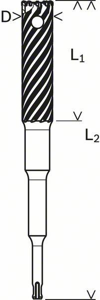 Actual product image Bosch Professional Zubehör PRO SDS plus Rebar Cutter drill bit, 16 x 120 x 300 mm (16 mm)