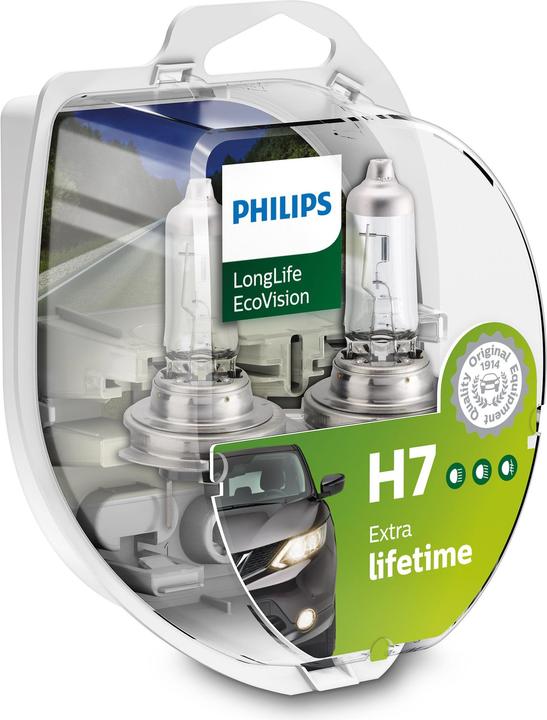 Image du produit Philips LongLife EcoVision 12972LLECOS2 Lampe pour éclairage avant (H7)
