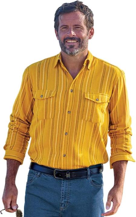 Actual product image Atlas For Men Mens Striped Flannel Shirt (M)