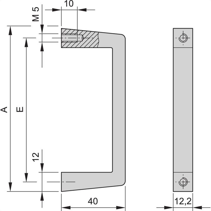 Schroff Front handle